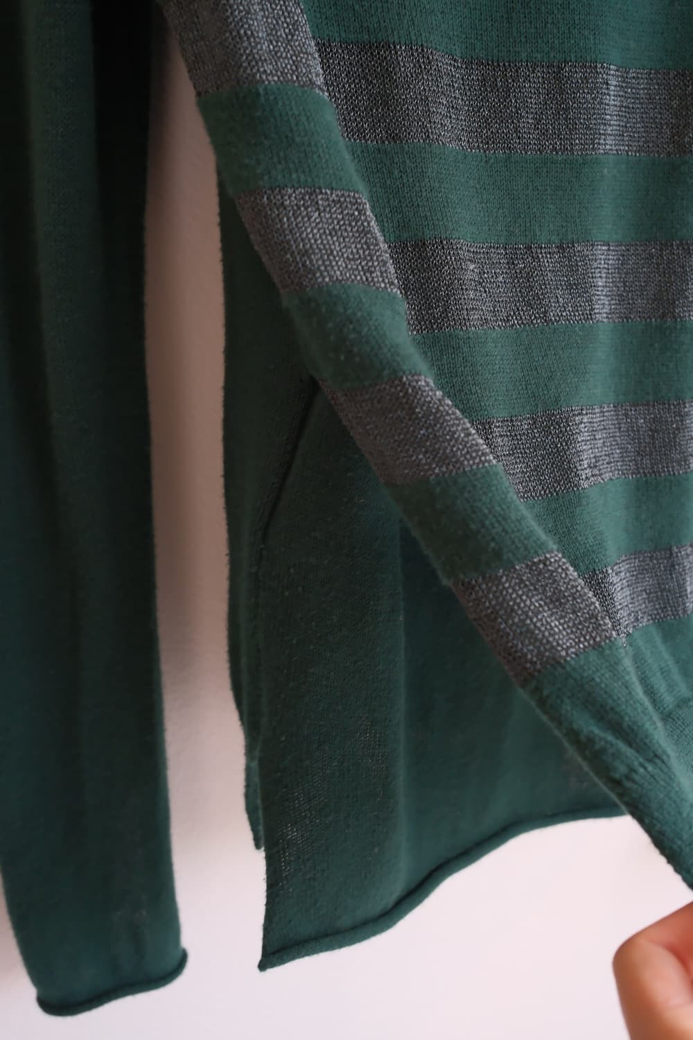 Green glitter stripe layered cardigan 상품이미지8