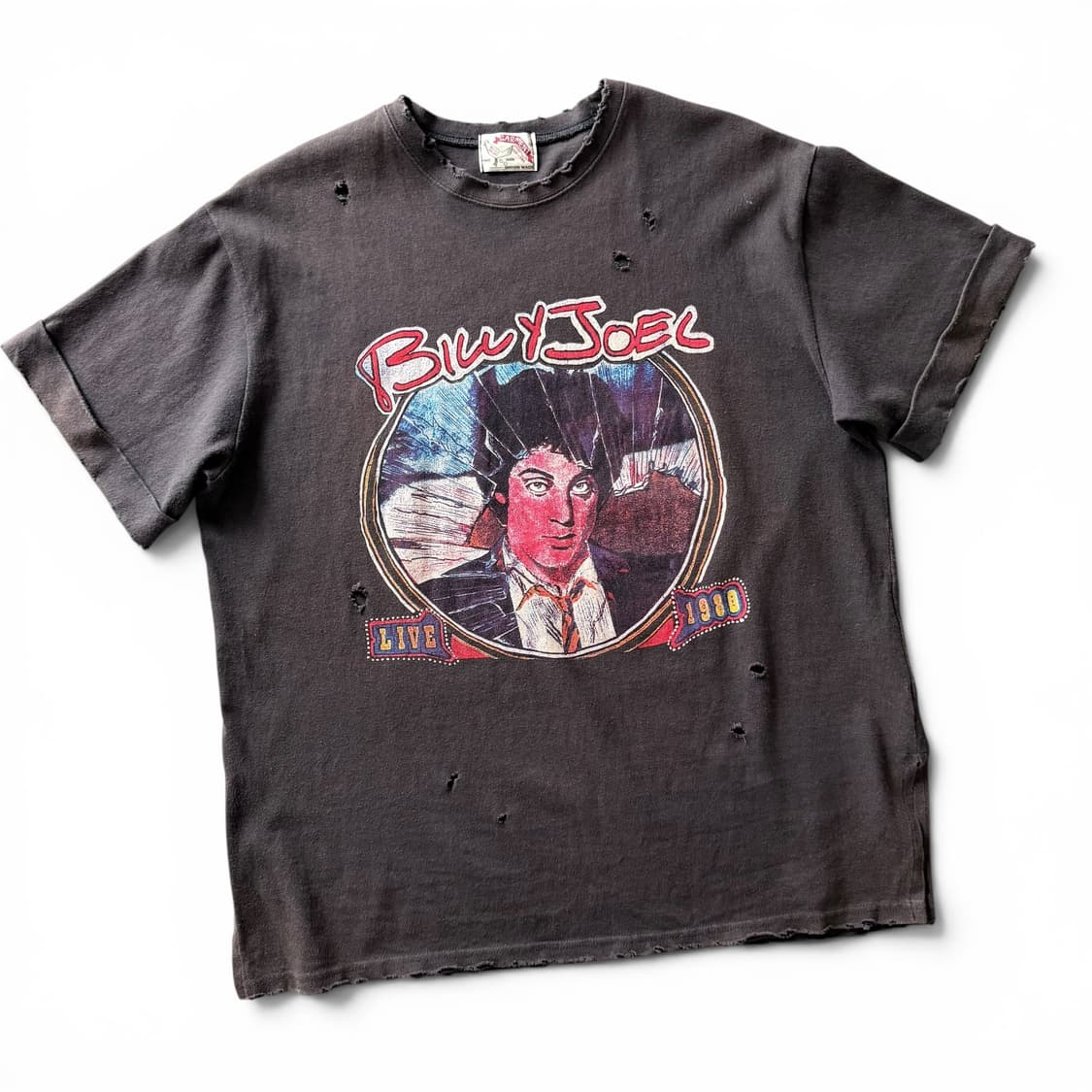 Billy Joel Live 1980 Distressed T-Shirt 상품이미지3