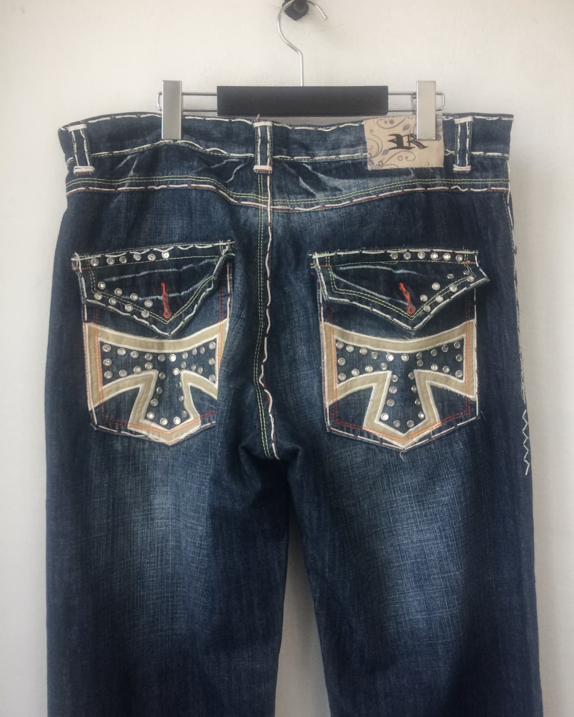Back pocket point denim pants 상품이미지2
