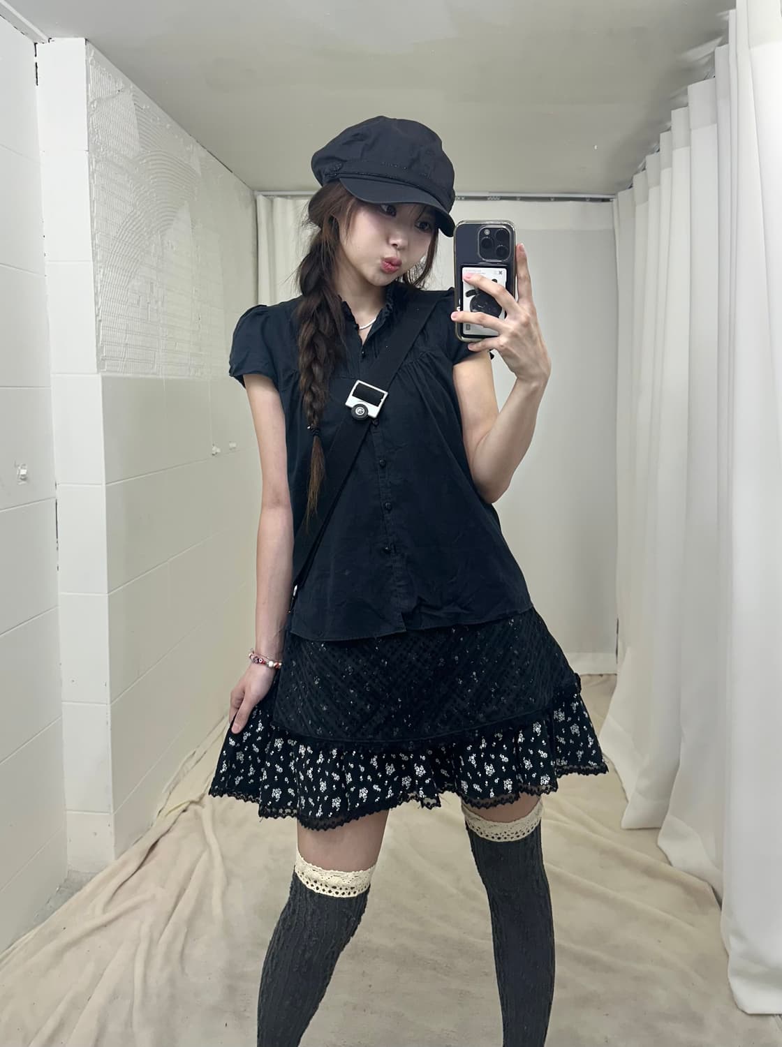 버버리 블랙 블라우스 니혼진 코디세트 상품이미지2