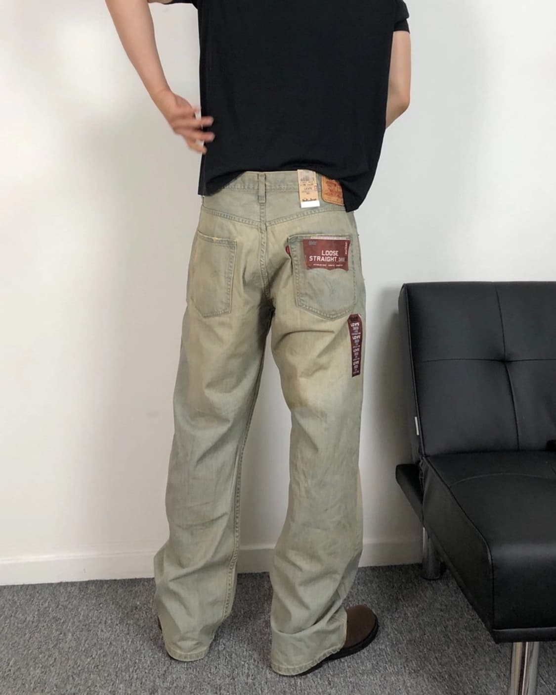 리바이스 USA 정품 levi 569 워싱 데님팬츠 상품이미지2