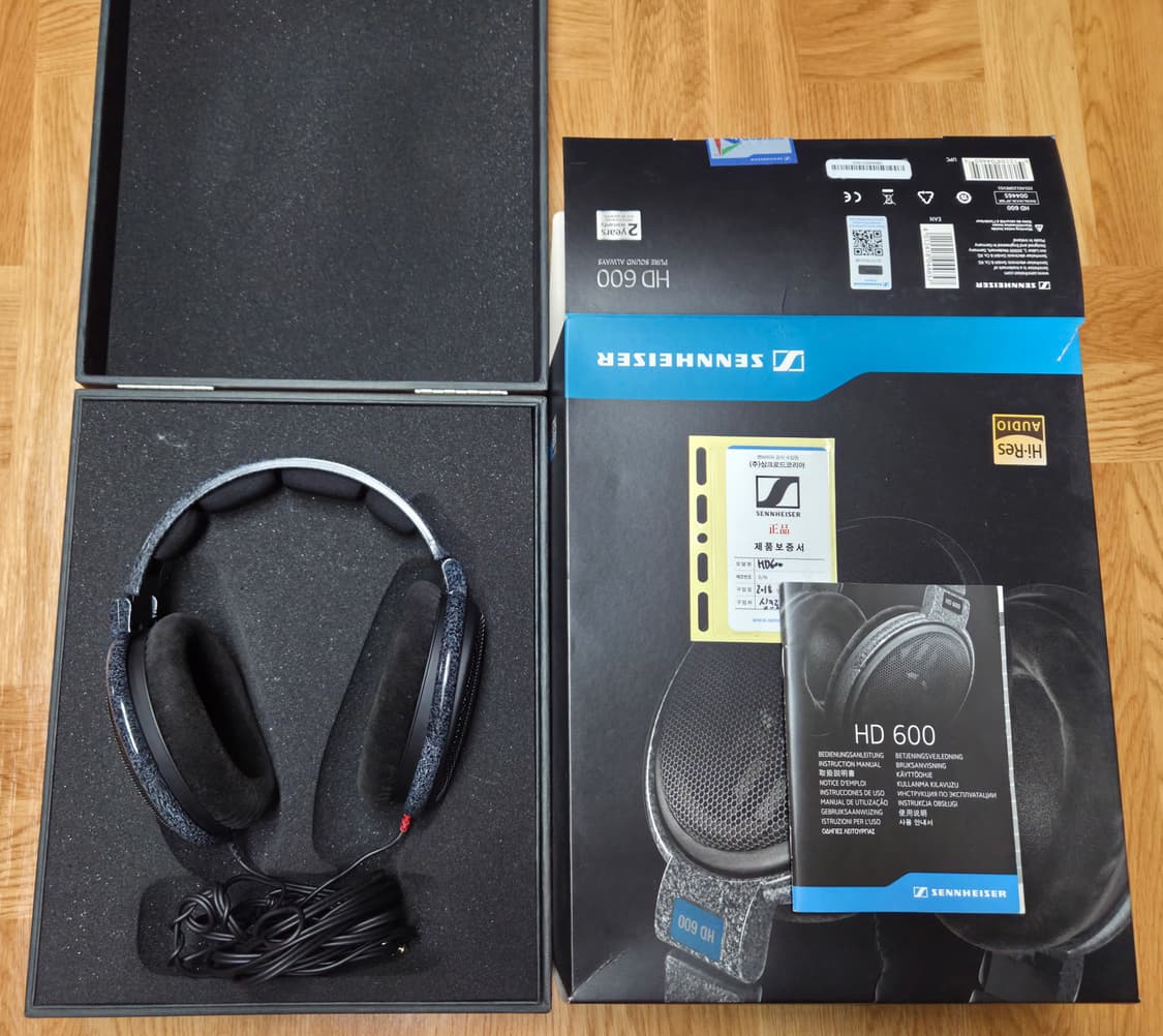 젠하이저 HD 600 헤드폰 풀박스 상품이미지1