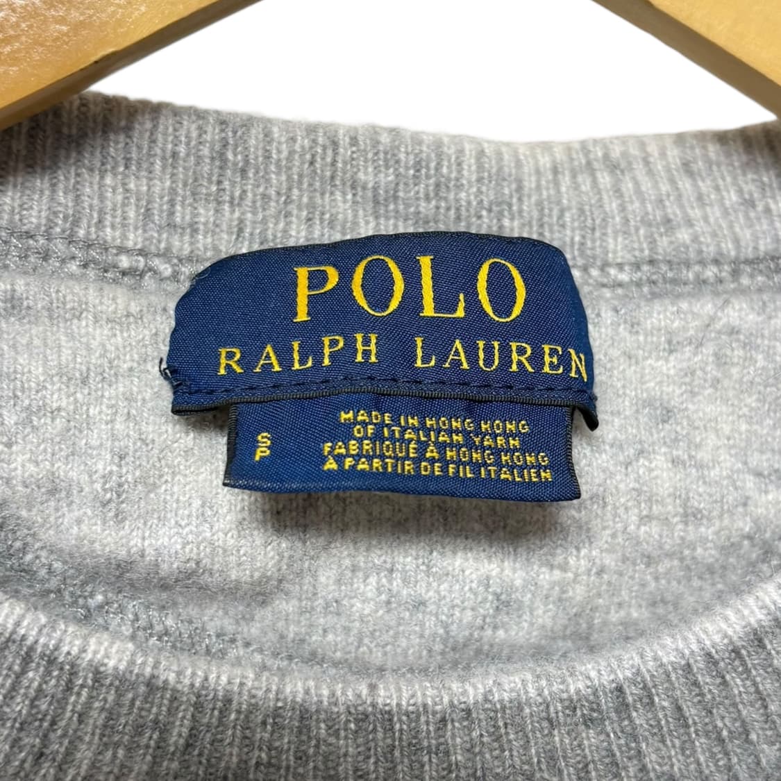 3762 폴로 랄프로렌 그레이 울 니트 상품이미지4