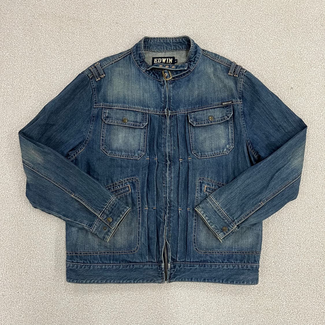 100 에드윈 데님 바이커 라이딩 자켓 0202M1 상품이미지1