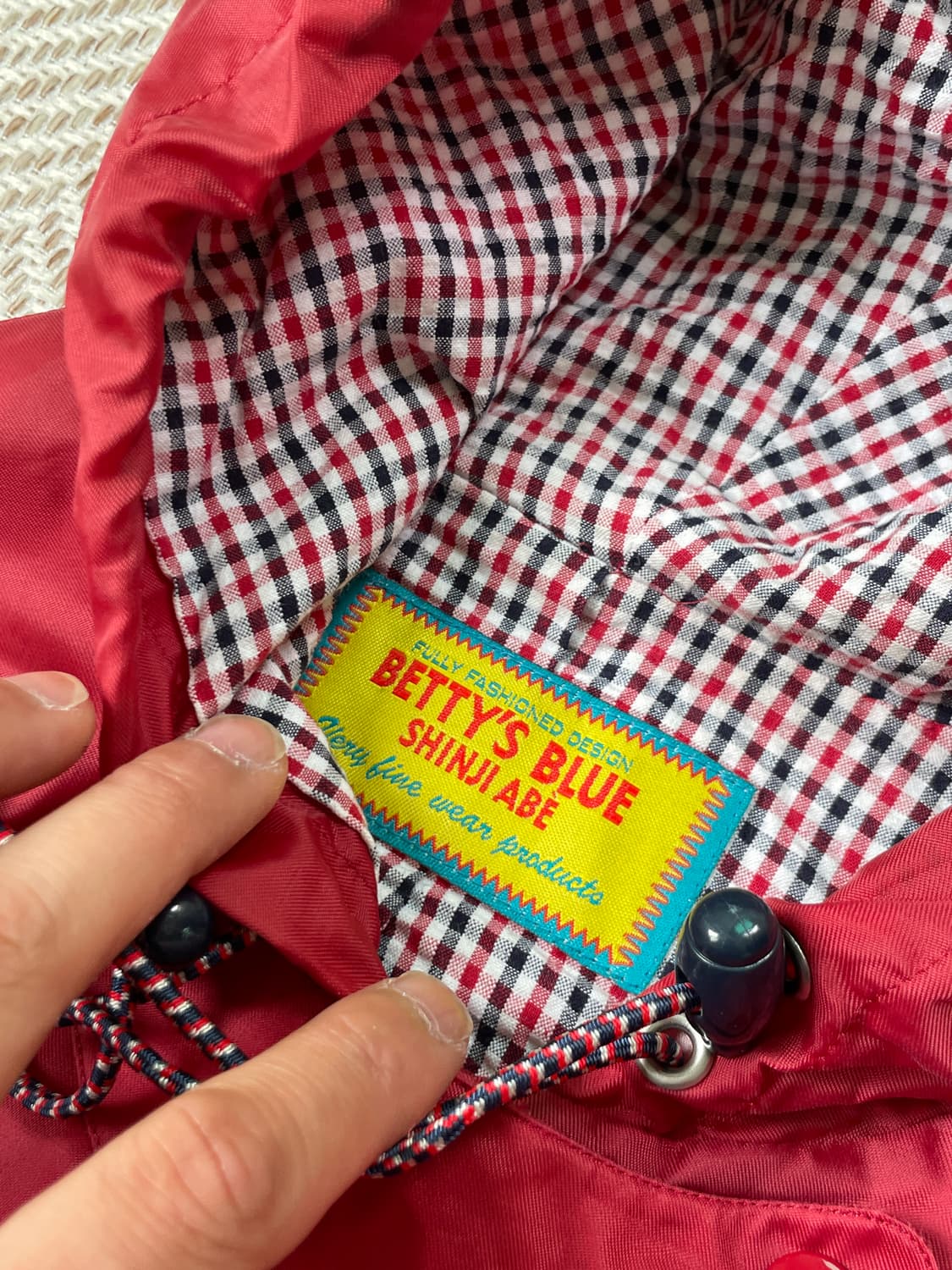 베티즈블루 신지아베 체크 라이닝 나일론 자켓 J03214 상품이미지5