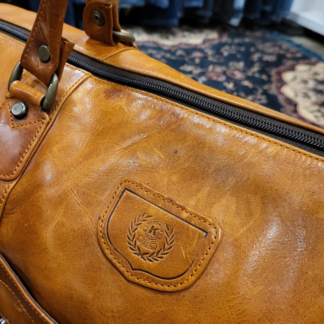 금강 올 레더 보스턴백 상품이미지4