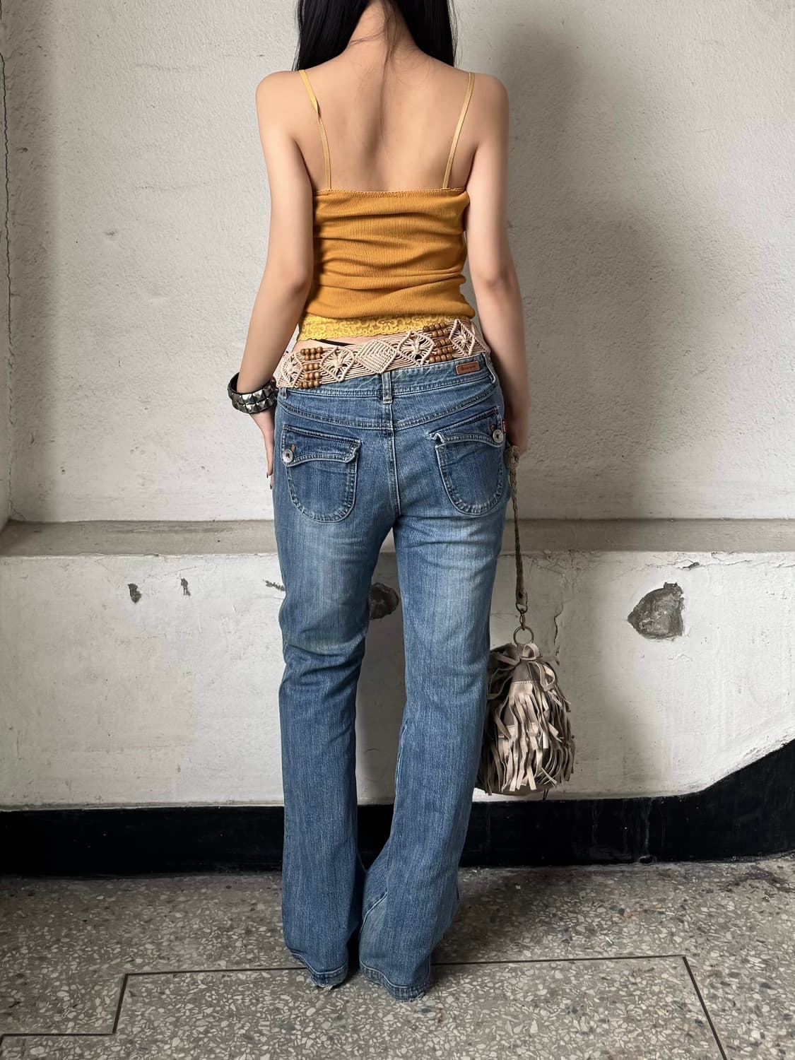 Zip pocket bootscut pants 상품이미지2