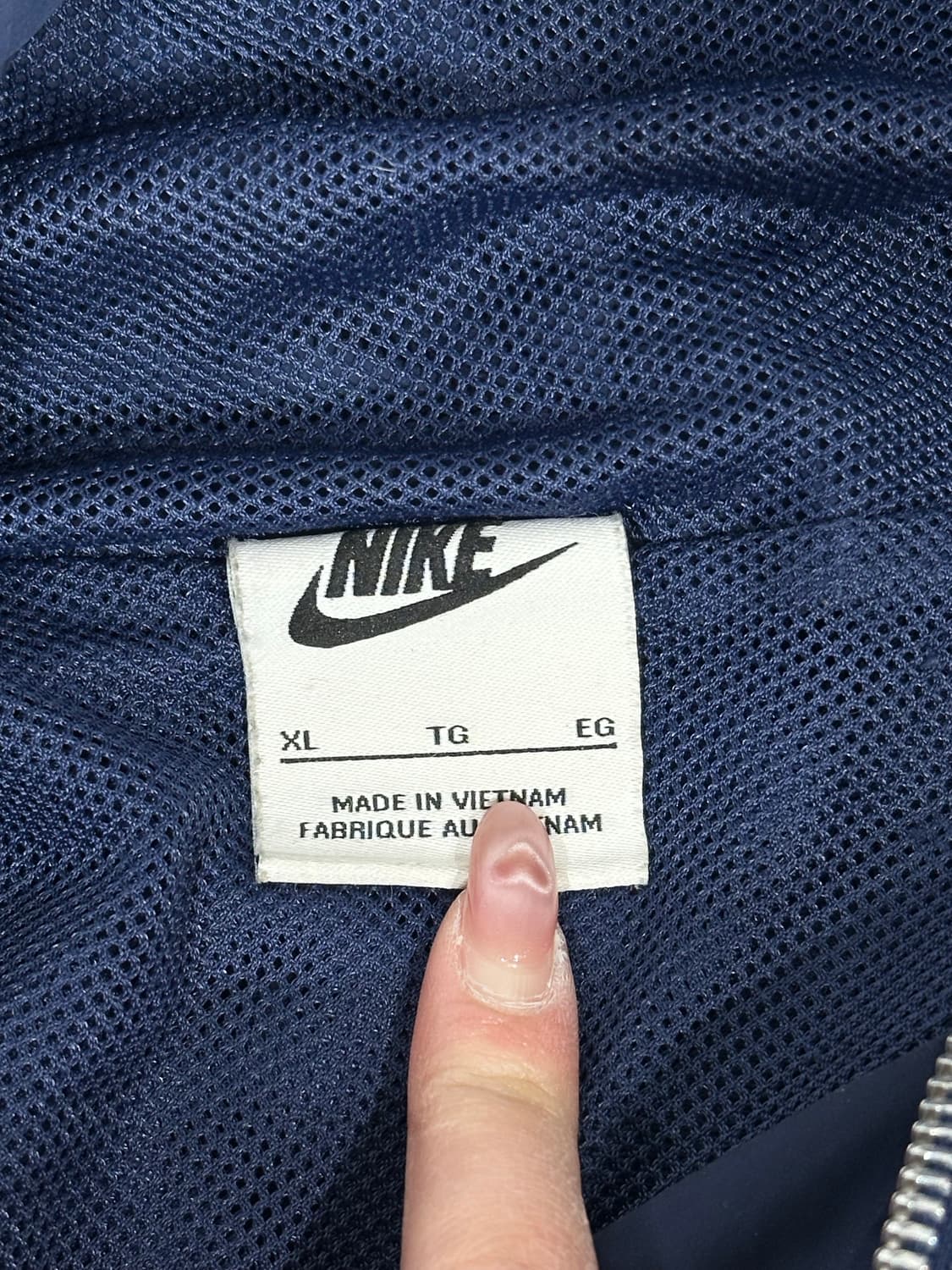 나이키 네이비 아노락 오버핏 트랙 자켓 XL 상품이미지7