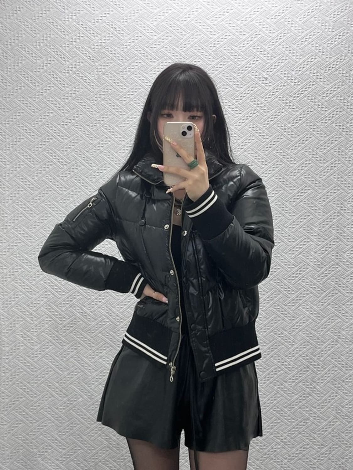 엄브로 올드스쿨 레트로 Y2K 빈티지 오리털 패딩 자켓 L C09662 상품이미지1