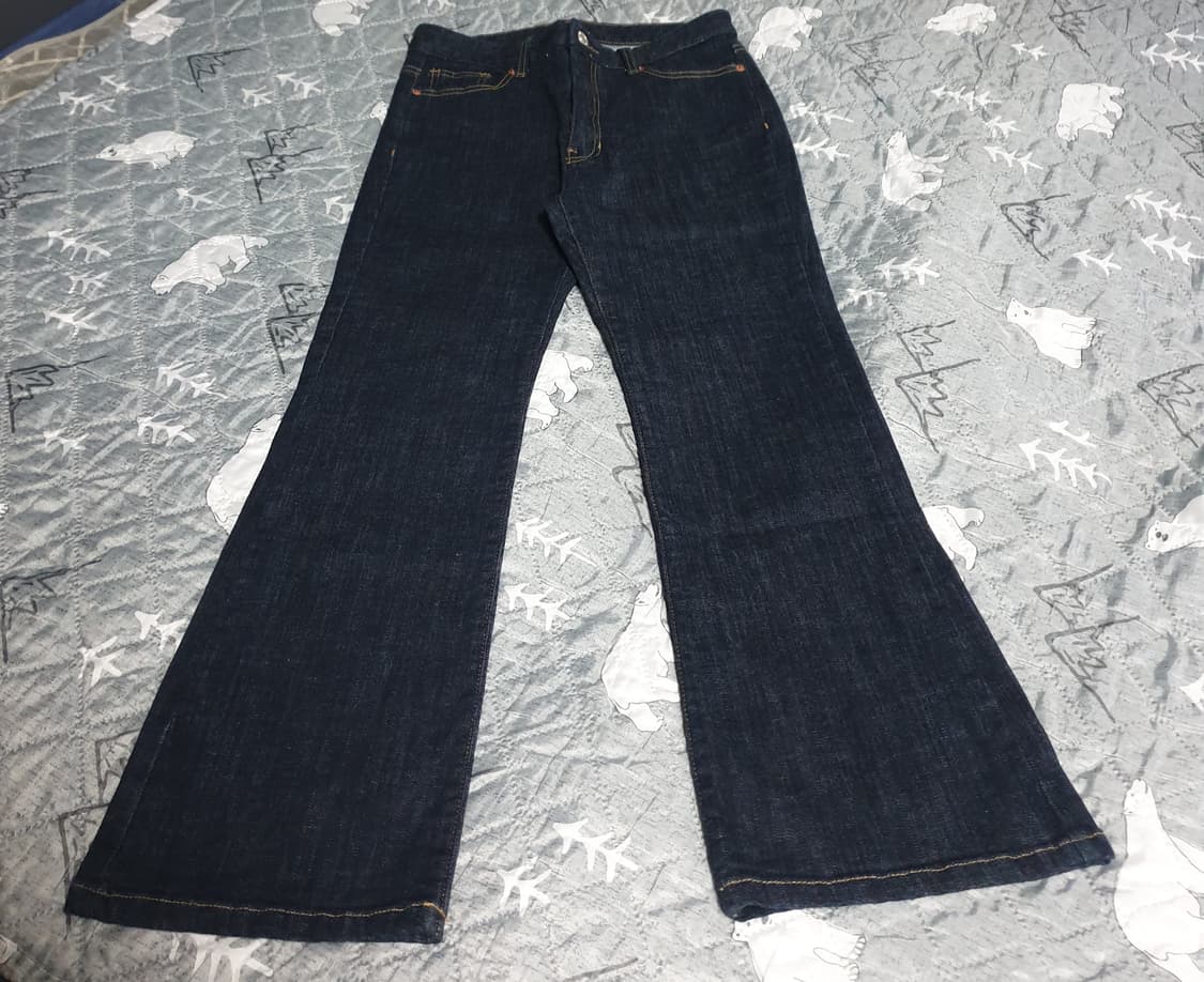 에잇세컨즈 세미부츠컷 생지 데님팬츠 (L) 상품이미지1