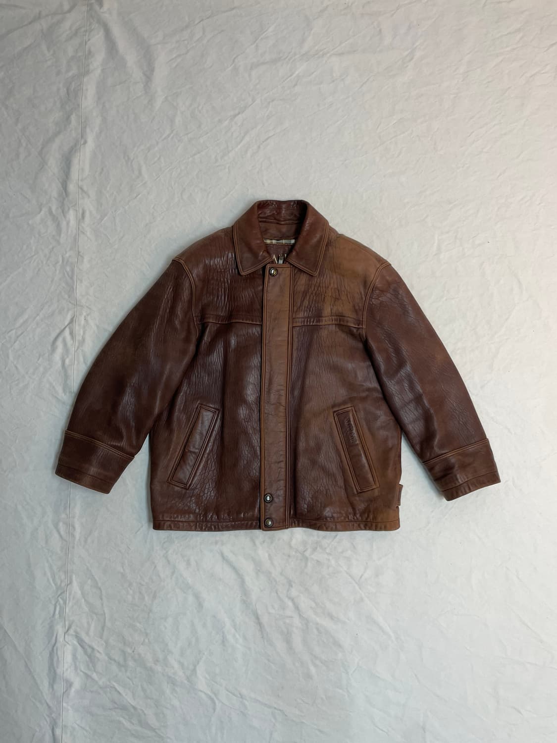 맨스타 코오롱 레더 자켓 상품이미지1