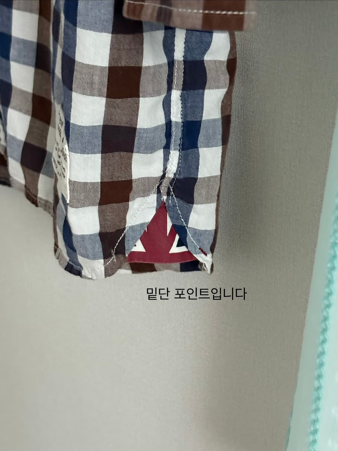 체크 셔츠 상품이미지3