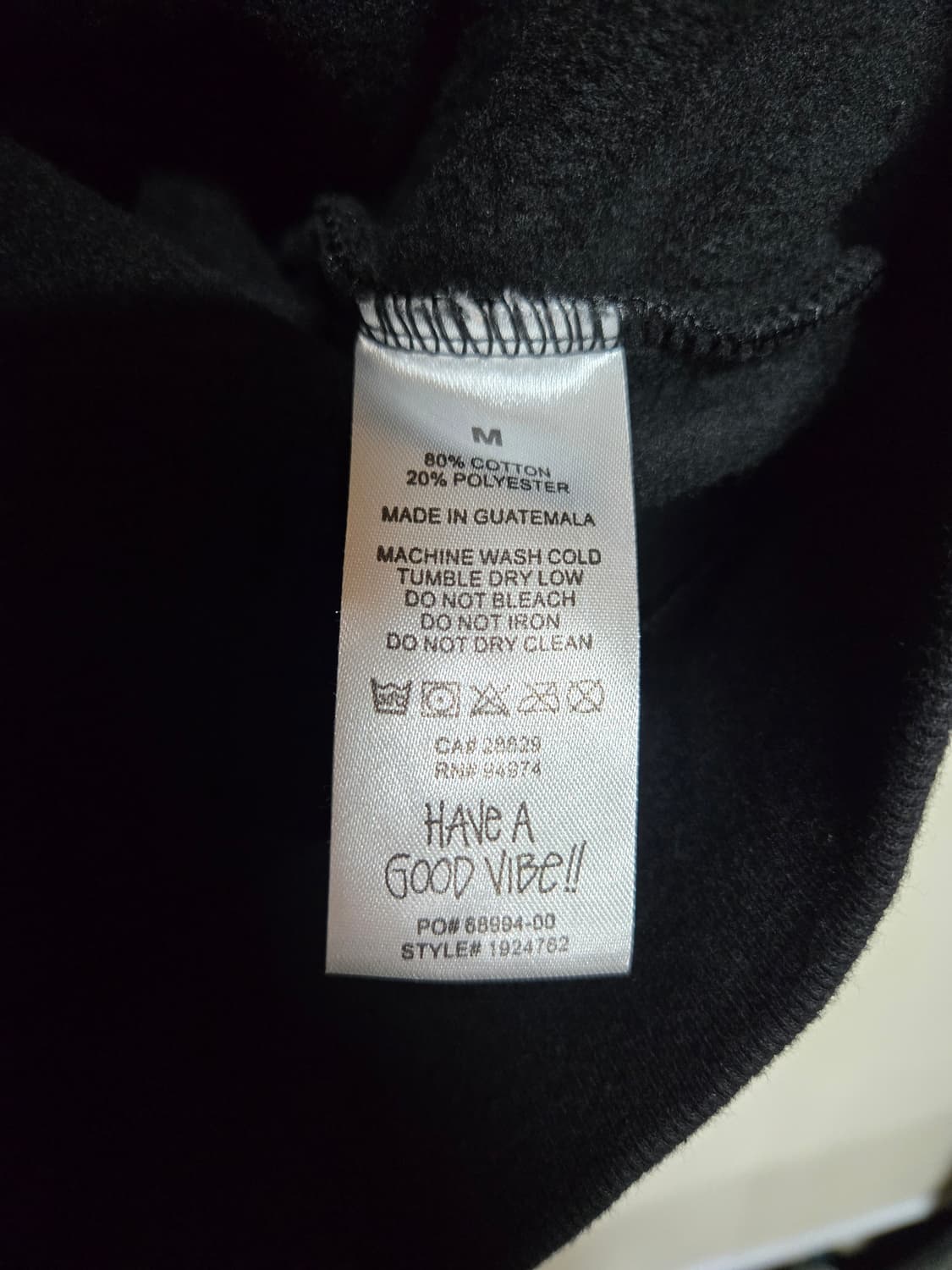 스투시 블랙 후드티 M 상품이미지7