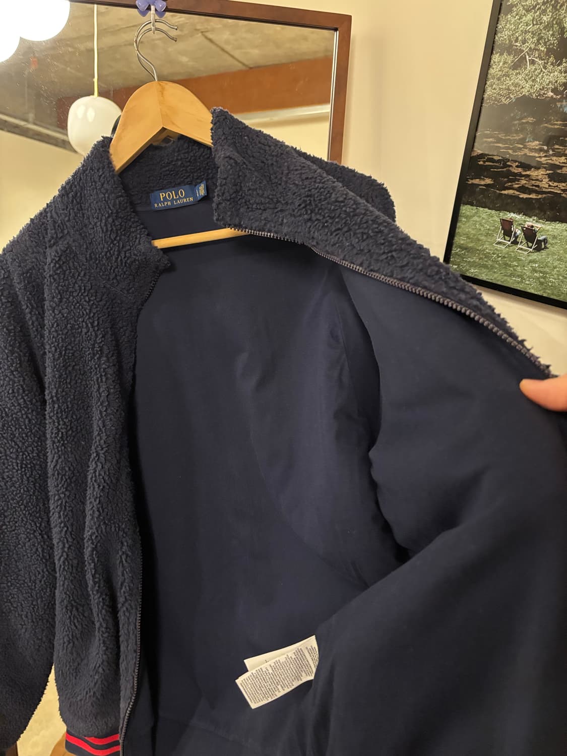 폴로 랄프로렌 네이비 플리스 자켓 상품이미지6