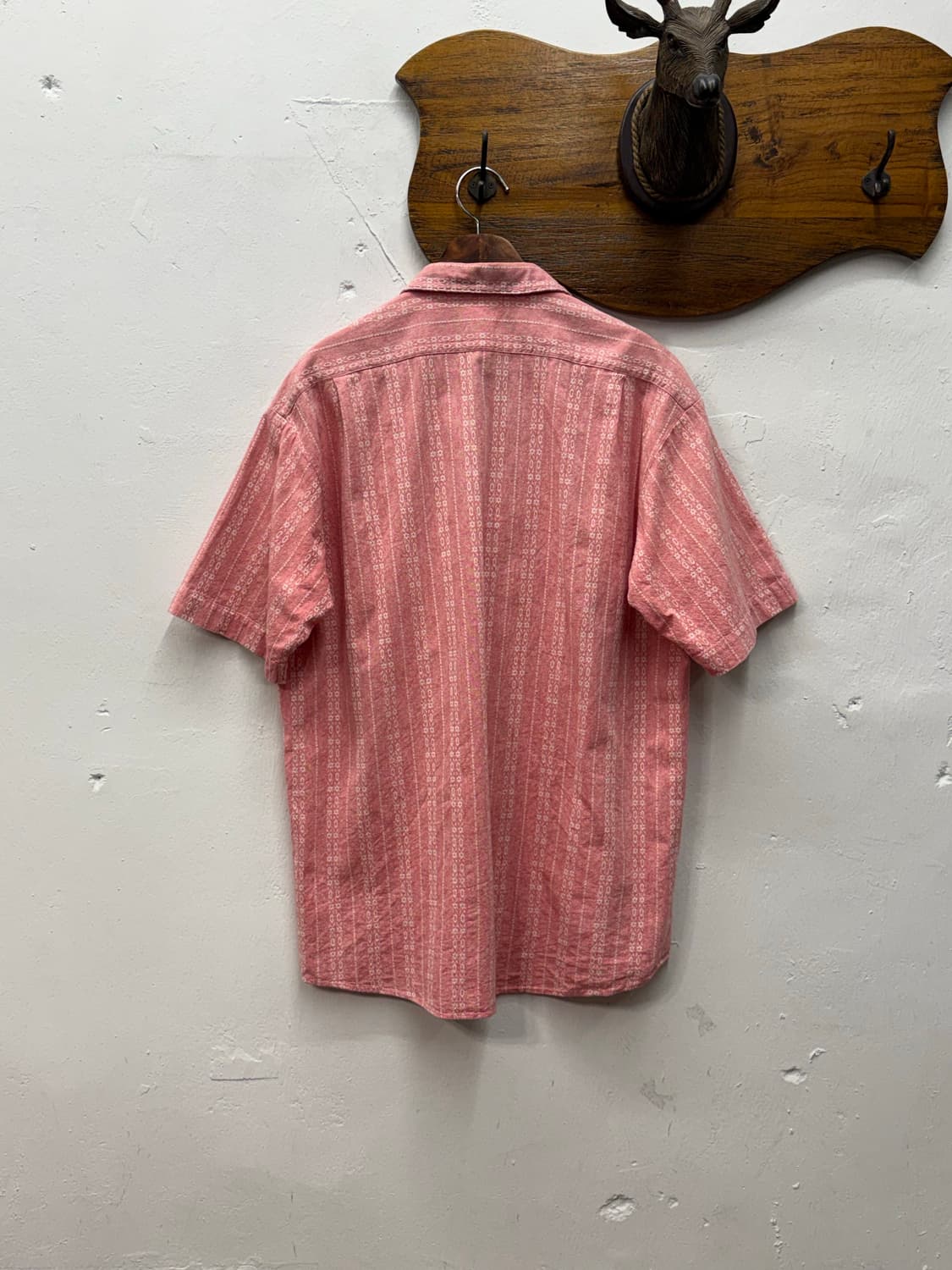 Japan Geometric Pattern Short Sleeve Shi 상품이미지5