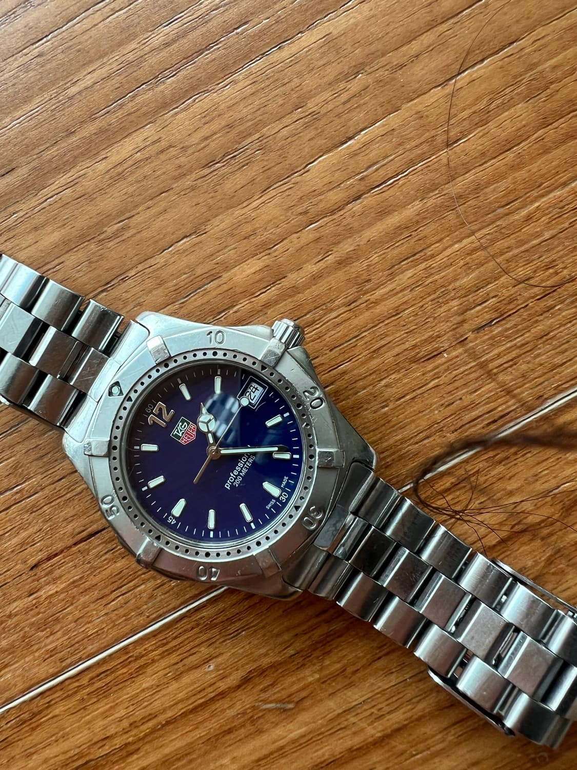 태그호이어 빈티지 프로페셔널 38mm 청판 wk1113 상품이미지2