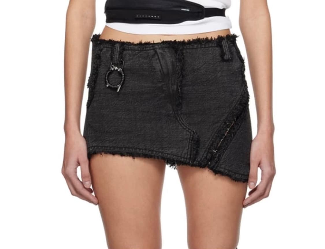 Hyeinseo denim skirt black 2 상품이미지1