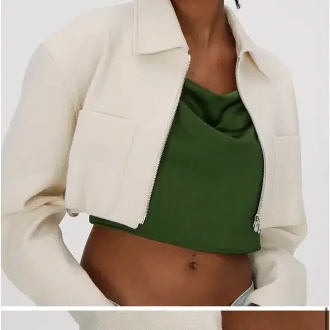 렉토 크롭 자켓 상품이미지3