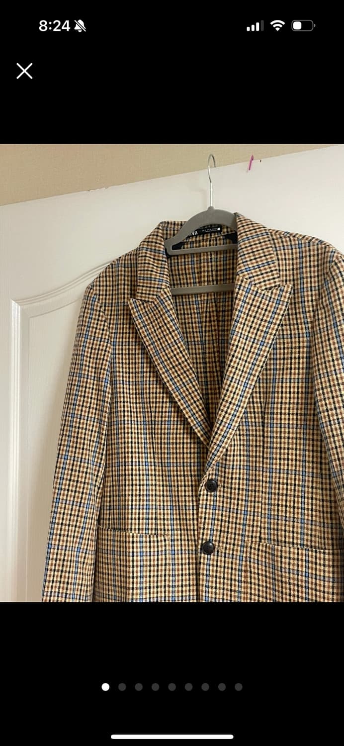 (새상품) 자라 체크 블레이저 S사이즈 상품이미지1