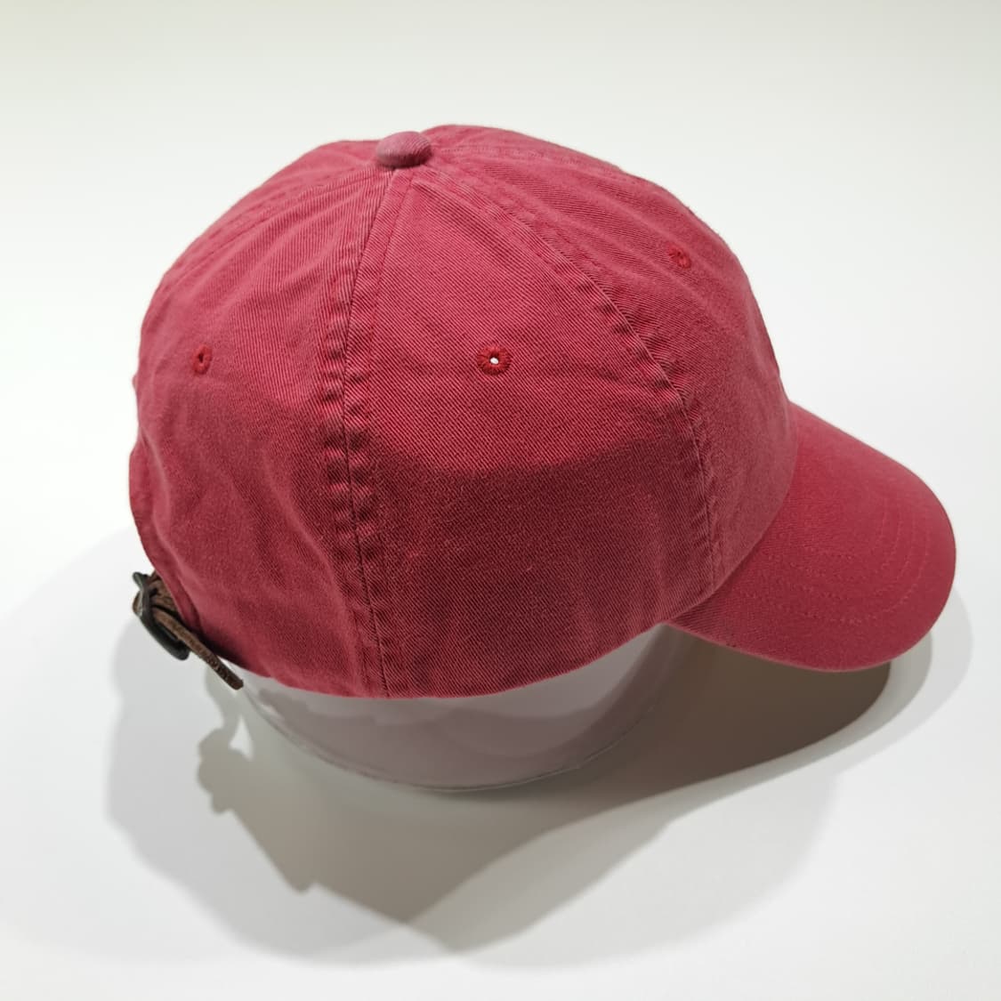 CL836 폴로 코튼 가죽스트랩 빈티지핑크 볼캡 모자 상품이미지4