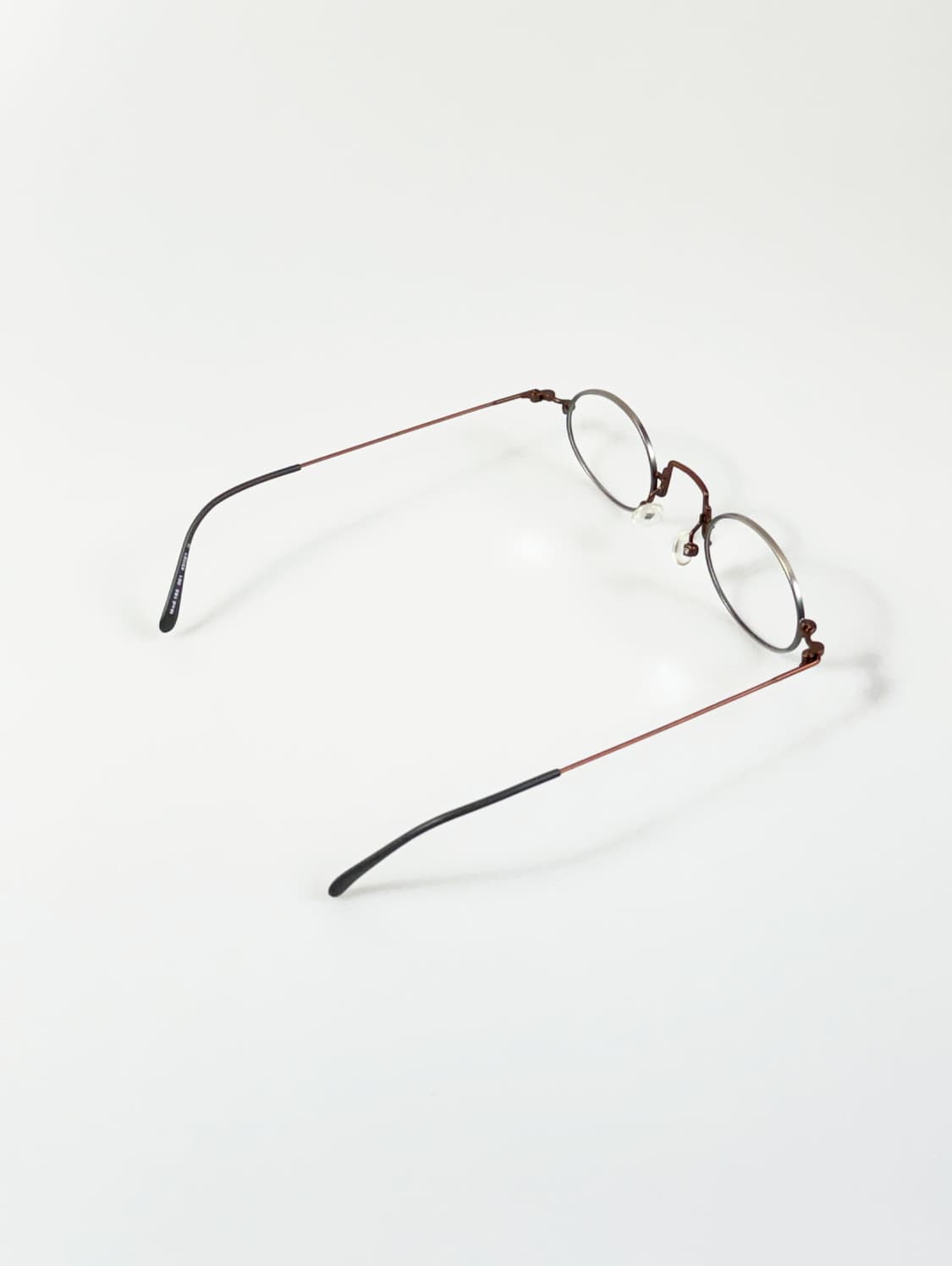 90s VISTAN 투톤 슬림 오벌 와이어 빈티지 안경 상품이미지4