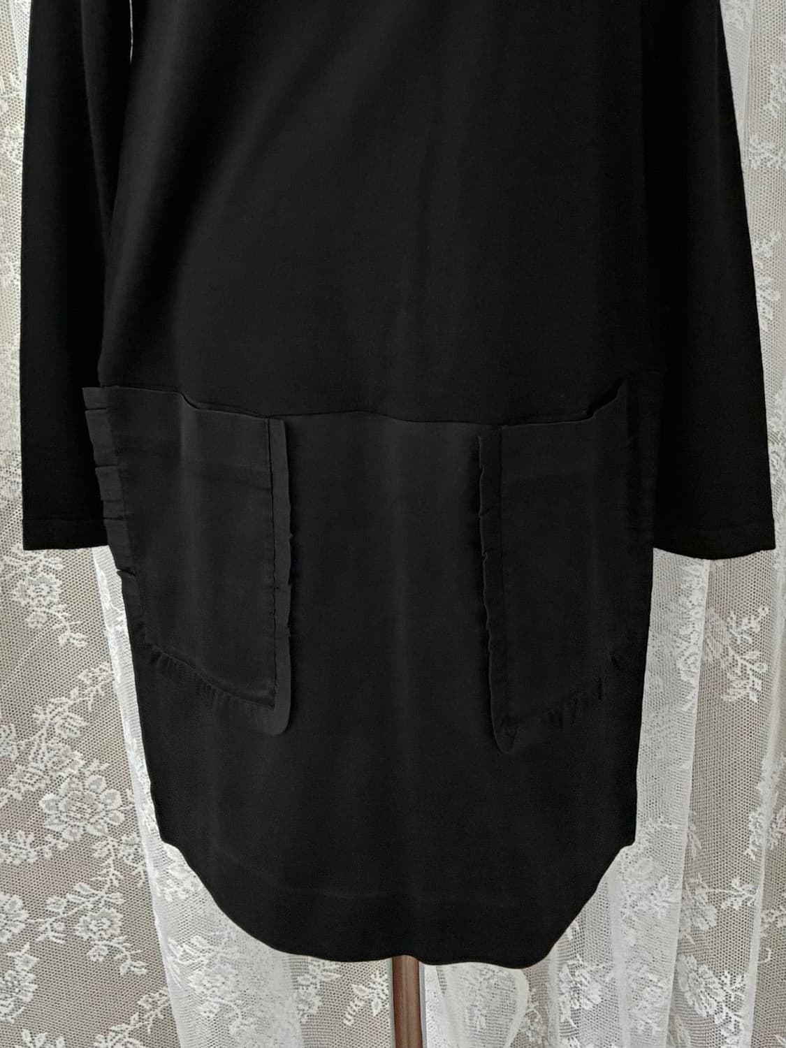 S) 코스 COS 프릴 포켓 원피스 블랙 상품이미지3