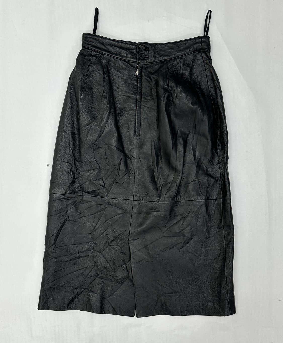 ⛓️나나깔 램스킨 100% 레더 블랙 양가죽 자켓 스커트 셋업⛓고스 상품이미지8