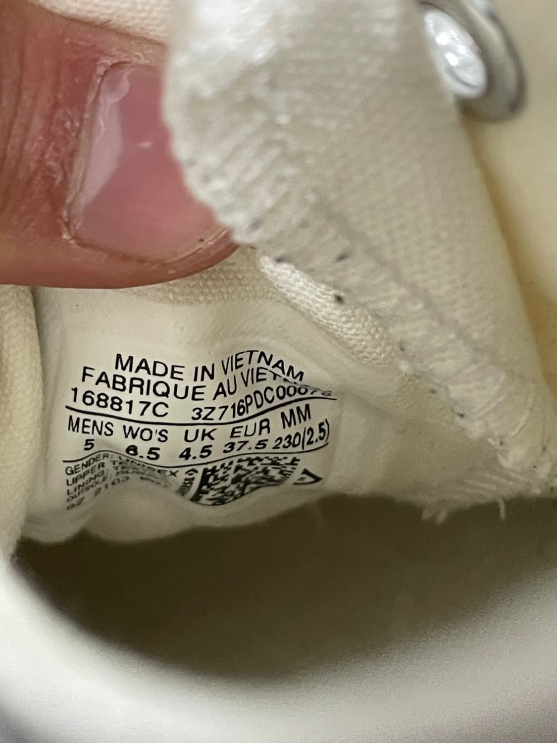 컨버스 런스타 하이크 OX 화이트 230 상품이미지9