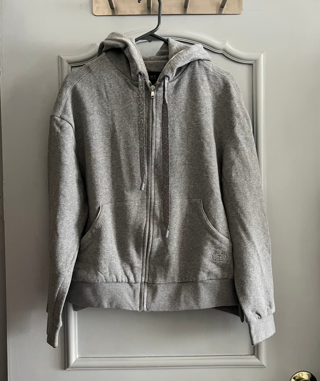 타임 래터링 글리터 후드 집업 88-98-165 사이즈 상품이미지3