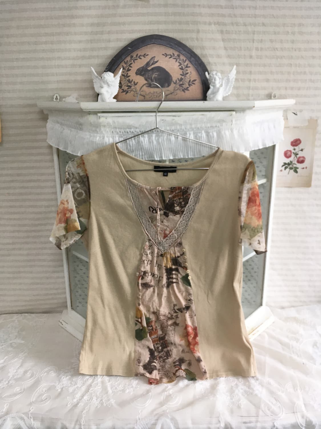 빈티지 보헤미안 아카이브 핀턱 블라우스 상품이미지4