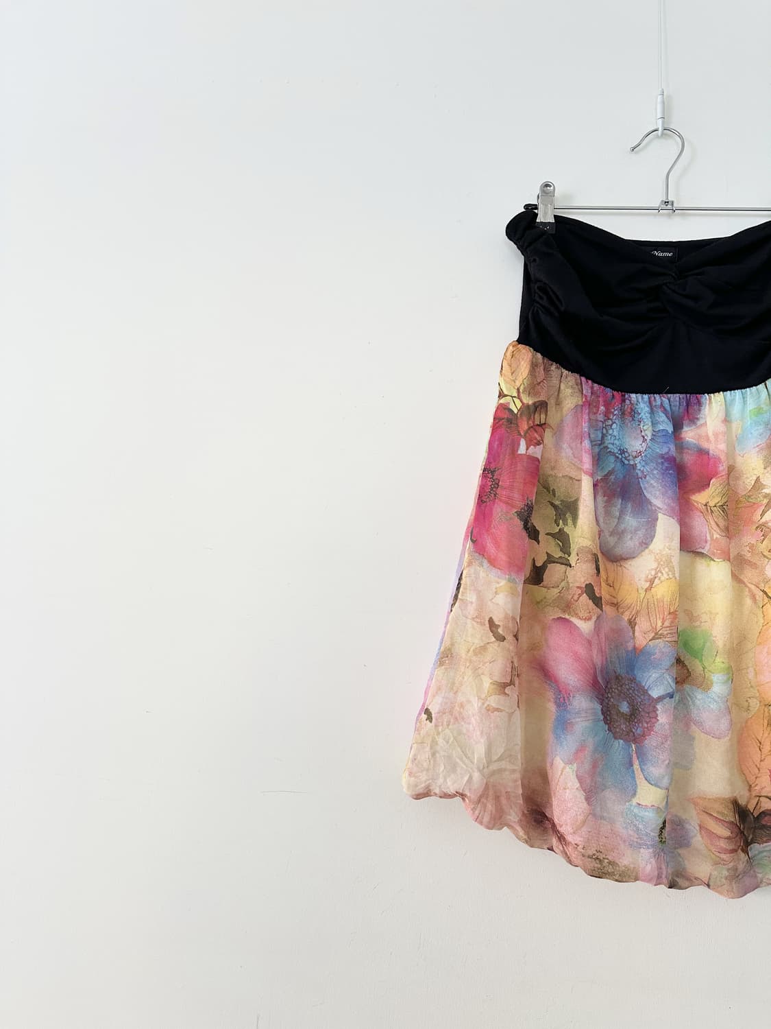 Rainbow shirring flare tube top & ops 상품이미지5