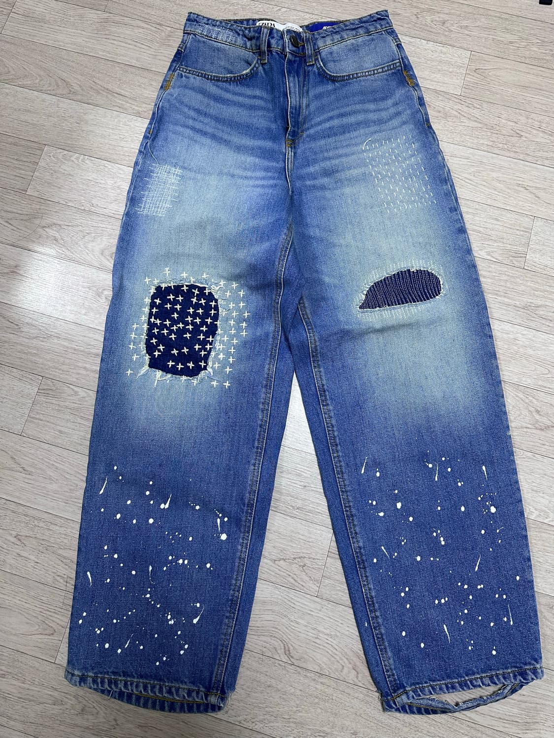 (24) 자라 X 아더에러 패치워크 청바지 블루 상품이미지1