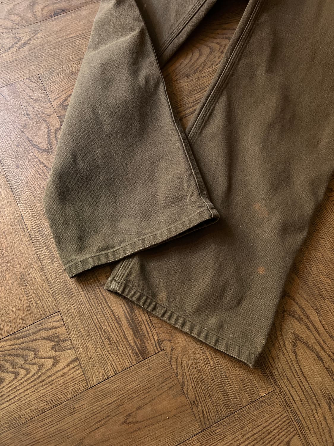 [34]칼하트 USA 빈티지 워싱 다크브라운 싱글니 카펜터 워크 팬츠 상품이미지6