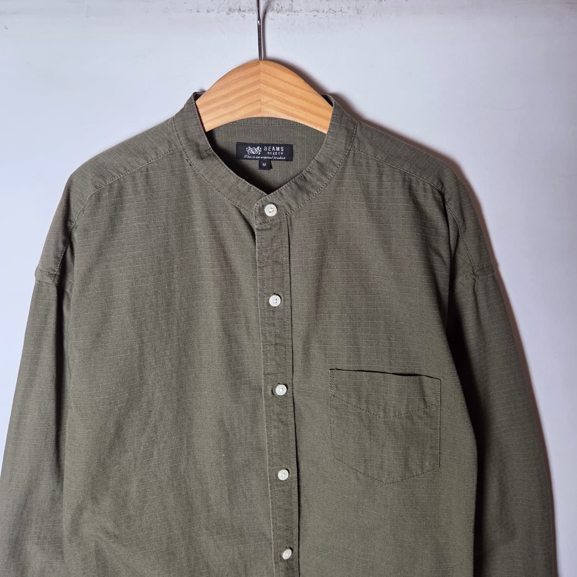 [Beams heart] 빔즈 차이나 카라리스 셔츠 상품이미지3