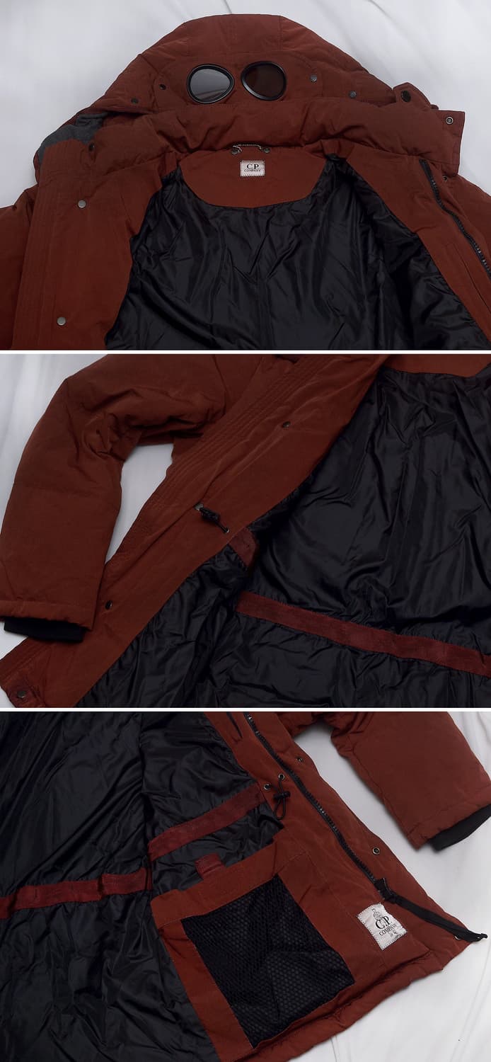 씨피(CP)컴퍼니 고글후드 노르지 다운패딩 레드브릭 (105+) 상품이미지7