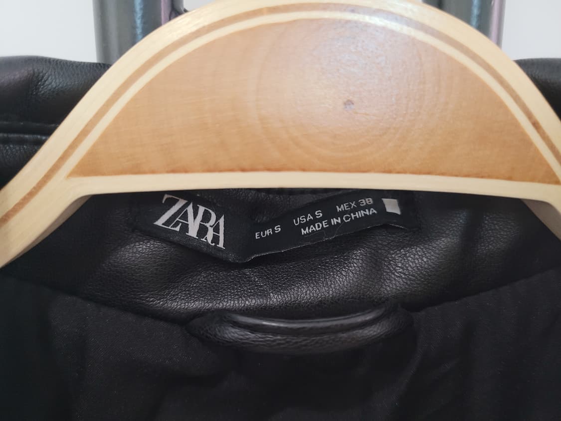 자라맨 페이크 레더 가죽 패딩 오버핏 셔츠형 자켓 S사이즈 상품이미지4