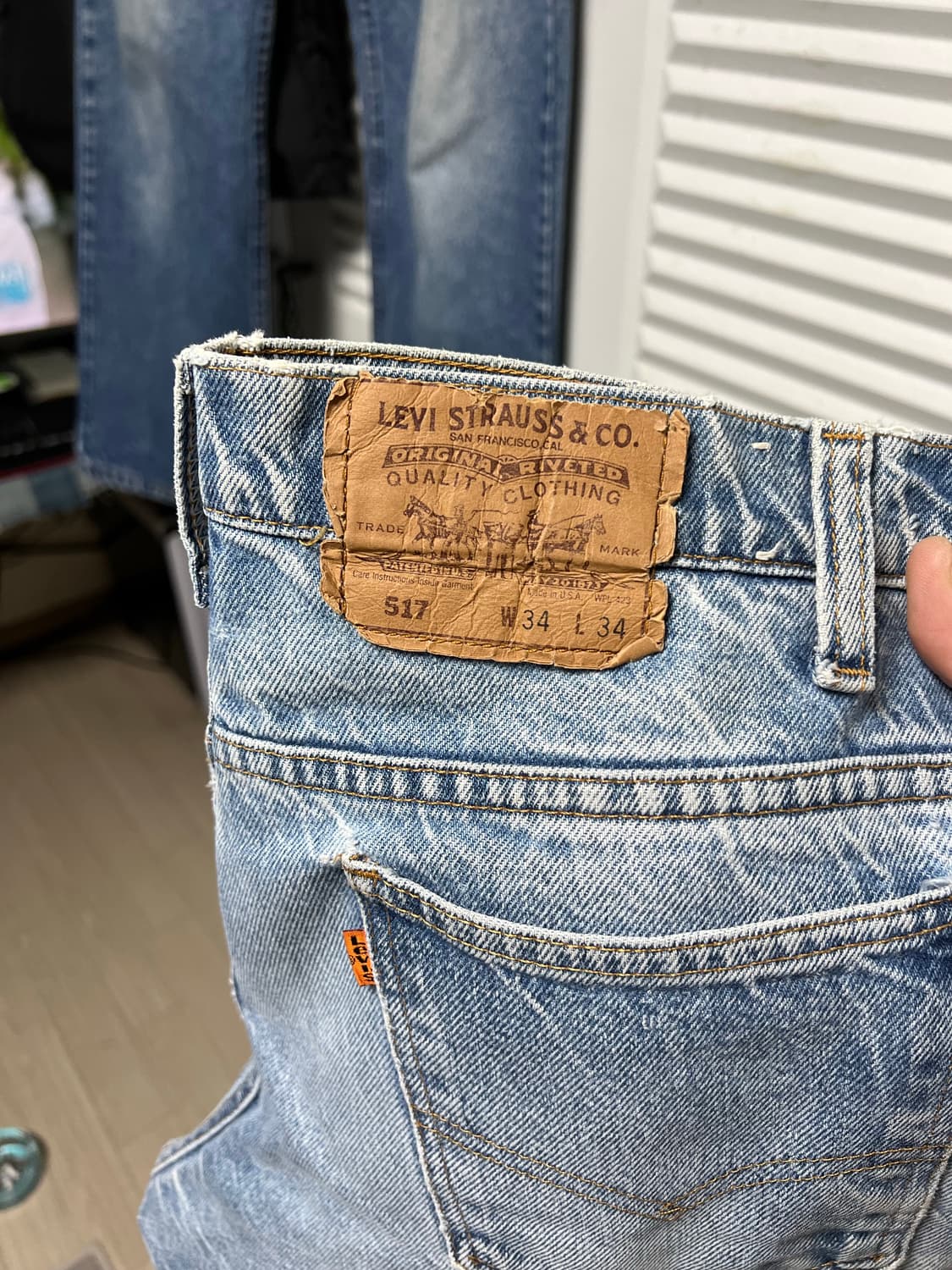 리바이스 517 오랜지탭 34 판매 상품이미지5