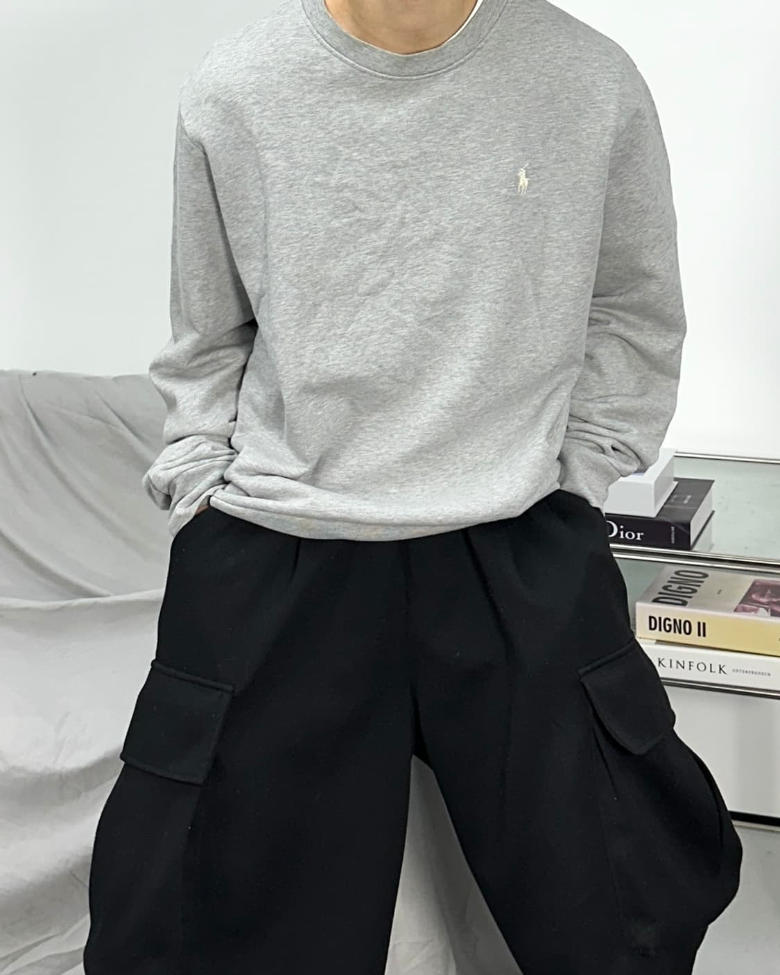 폴로 랄프로렌 루프백 스웨트 맨투맨 L 상품이미지1