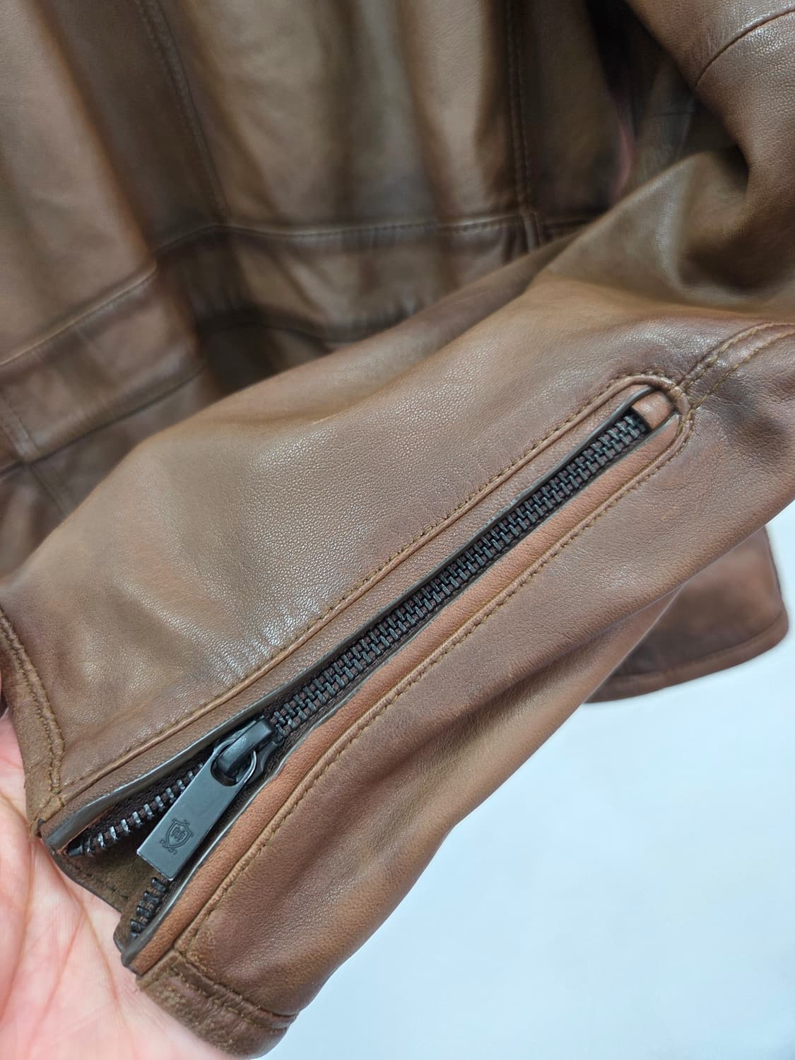 XL 마시모두띠 브라운 양가죽 자켓 상품이미지7