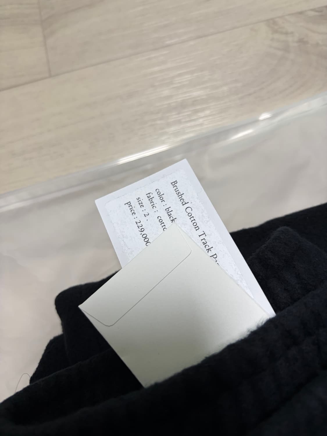 스틸네스 Brushed cotton track pant 블랙 2사이즈 상품이미지2