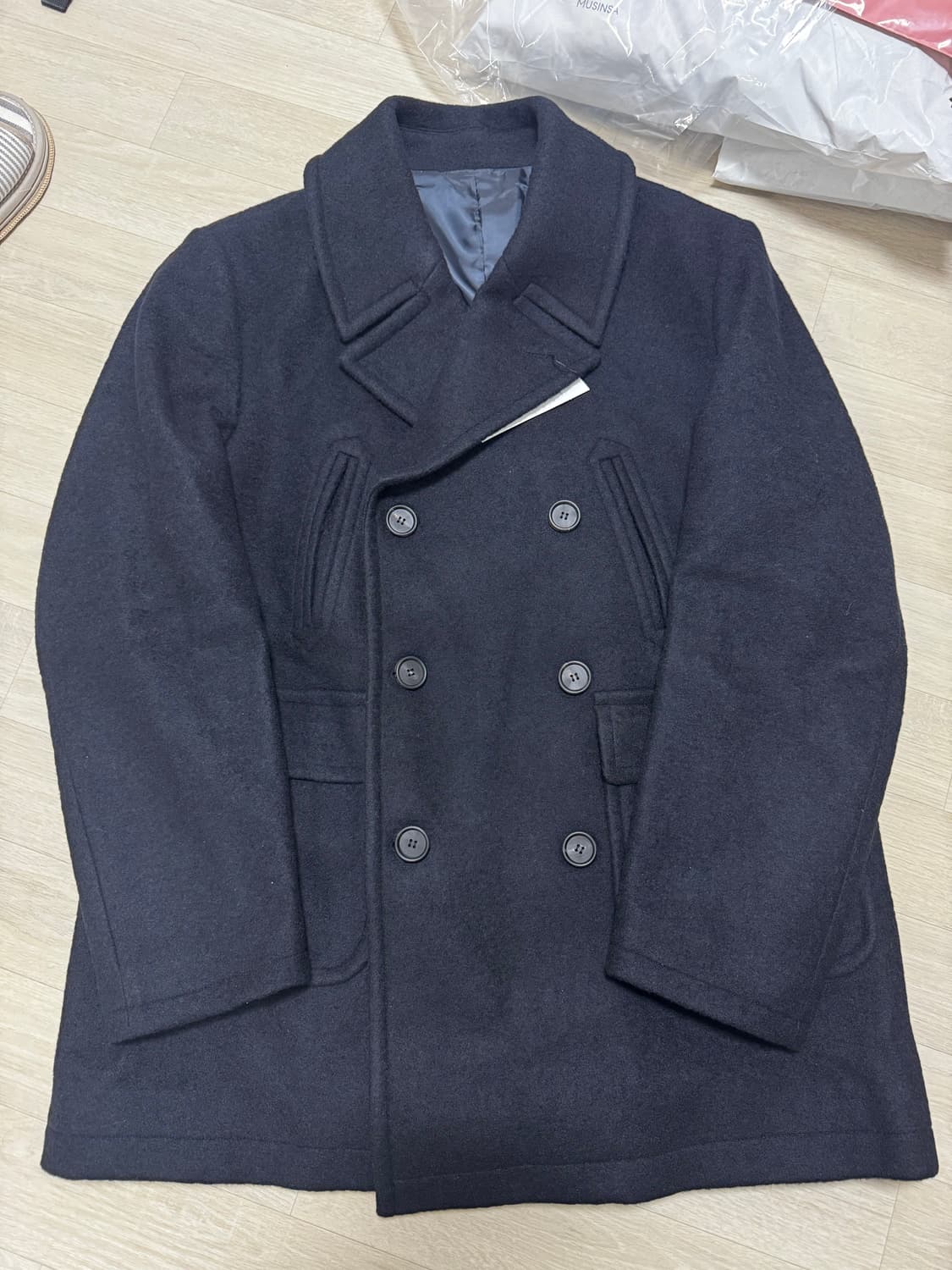 [L] 펜필드 울 피코트 다크네이비 상품이미지2