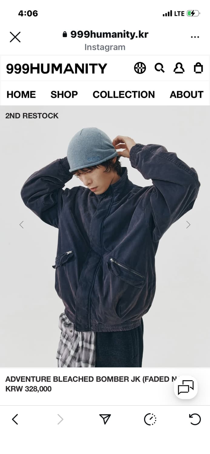 999휴머니티 봄버자켓 새상품 상품이미지4