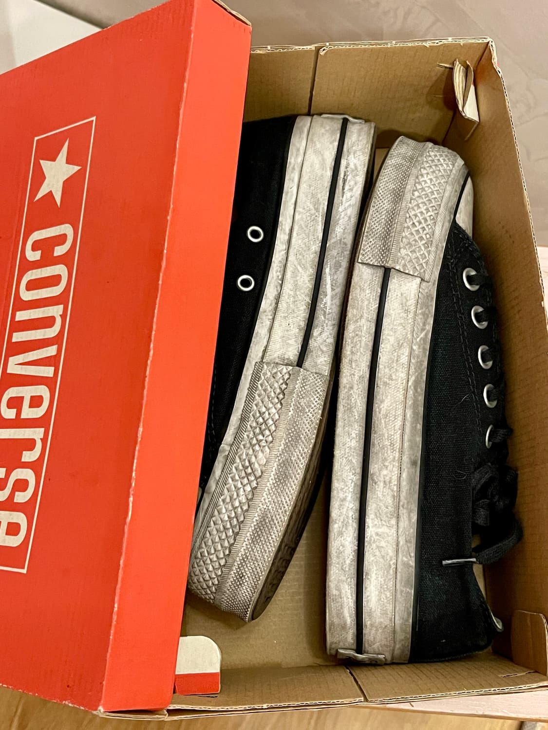 CONVERSE 척테일러 올스타 리프트 빈티지 워시드블랙 235 상품이미지6