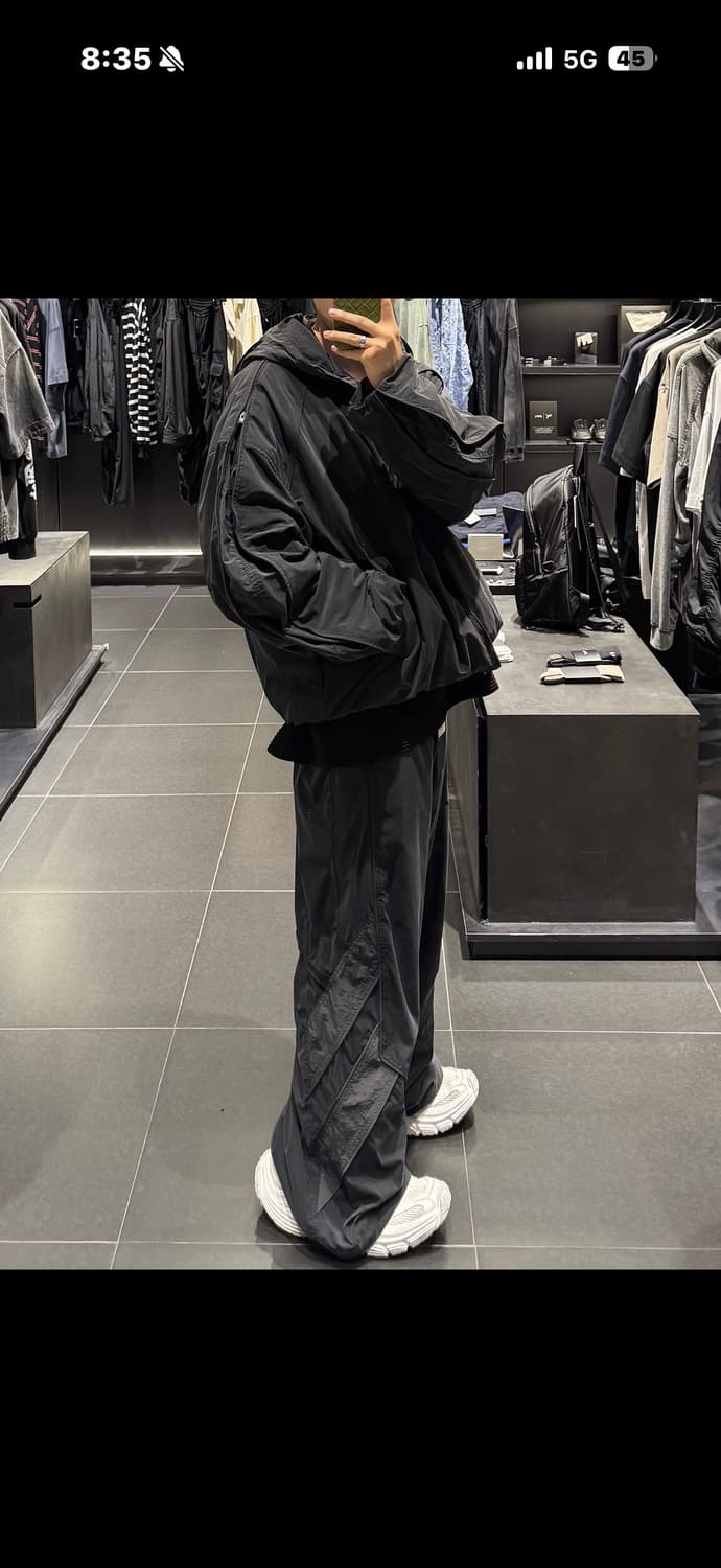 준지 컬럭블록 트랙팬츠 검정버전 판매합니다 상품이미지2