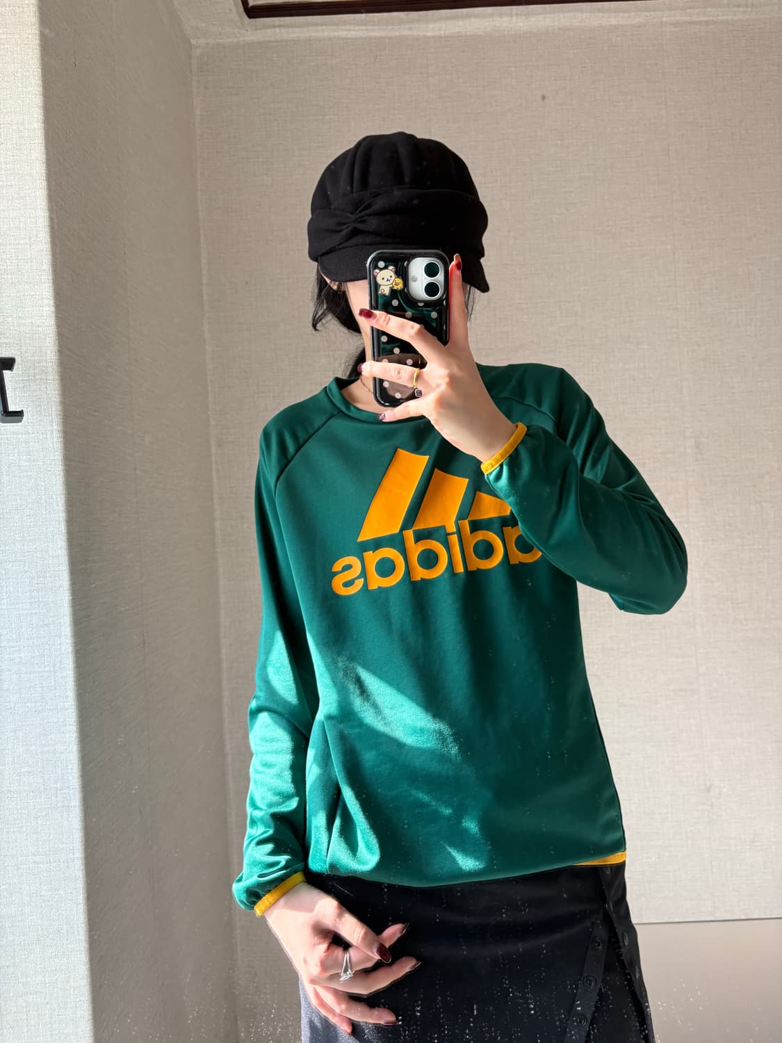 아디다스 그린 빅로고 롱슬리브 상품이미지2