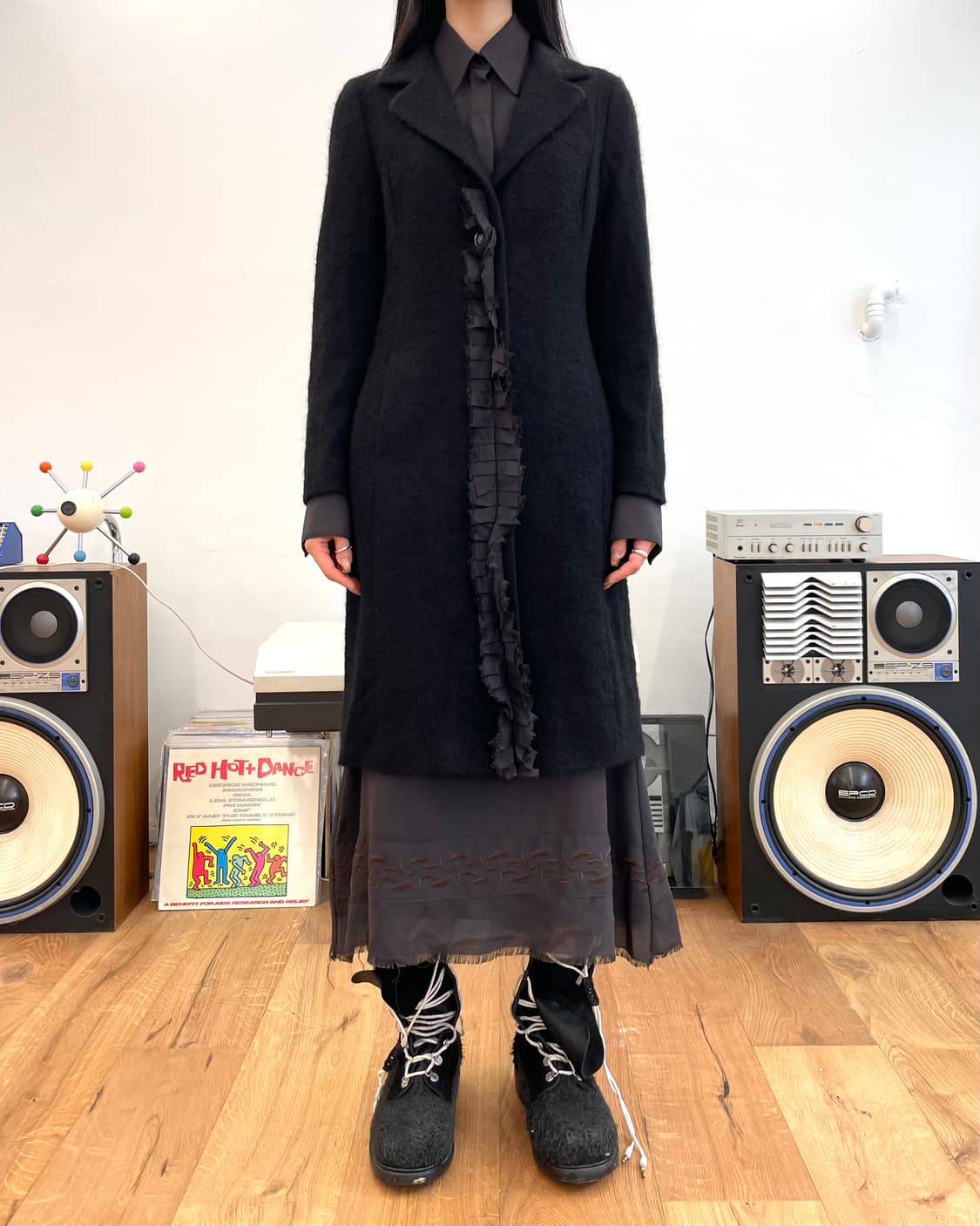 [38] 휴고보스 러플 울 코트 상품이미지3