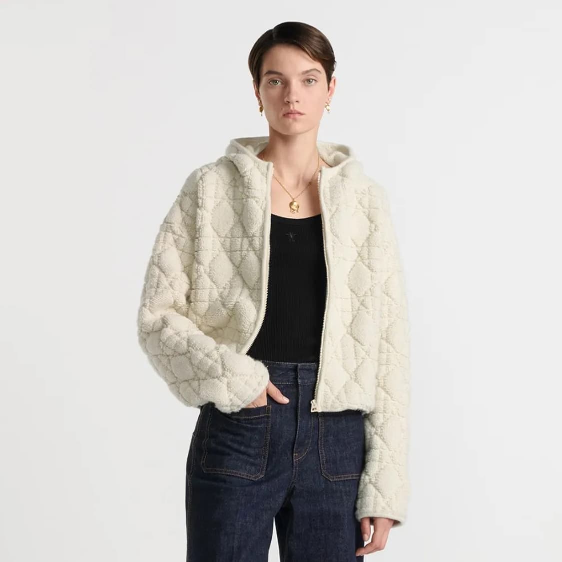 디올 까나쥬 후드 지퍼 가디건 상품이미지8