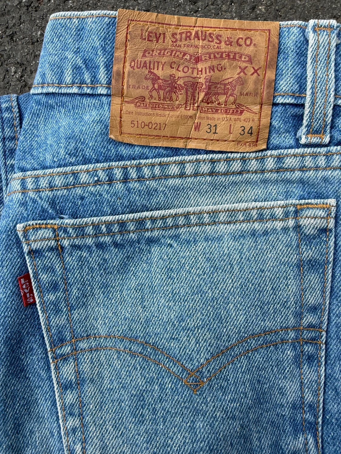 80s Levis 510 Made in usa 리바이스 데님 팬츠 상품이미지2