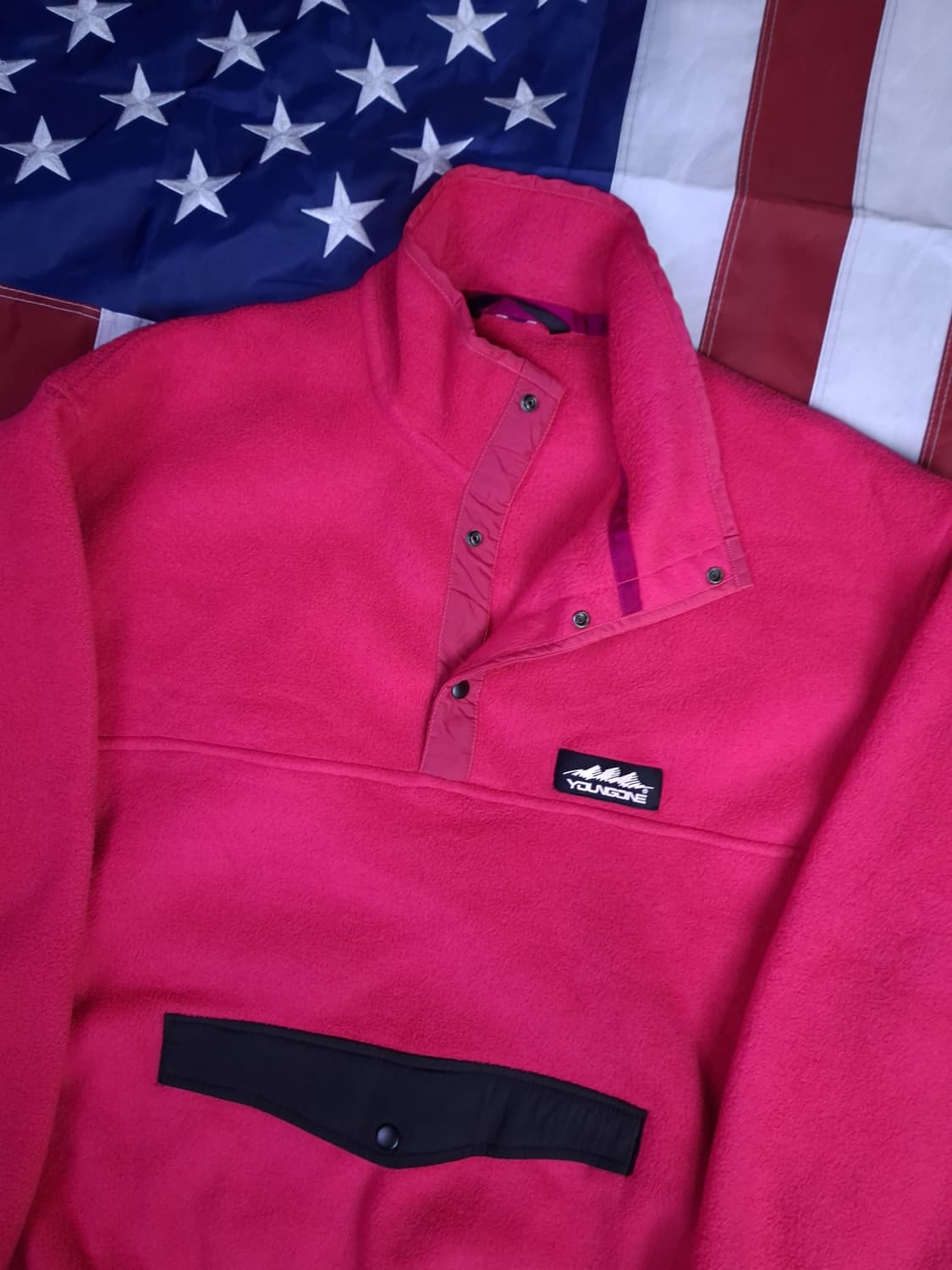 새제품 오리지날 영원무역 핫핑크 신칠라 집업 플리스 상품이미지2