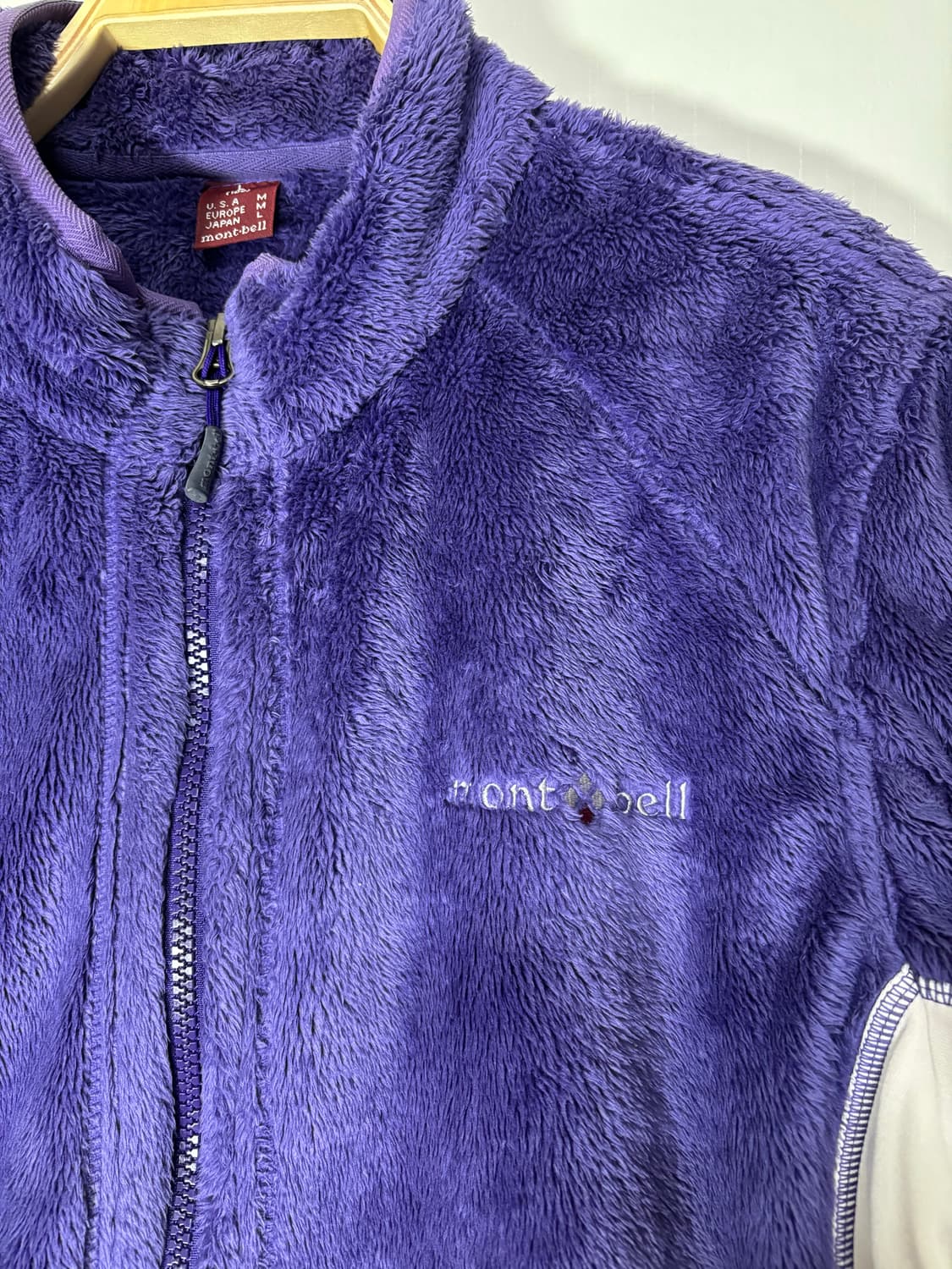 90s Mont-bell 빈티지 몽벨 플리스 퍼플 올드 후리스 자켓 상품이미지7